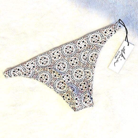 NWT Skin By Same Mosaic Tile Brief Swim Bikini Bottom - Size: Medium - Picture 2 of 7